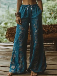 damen-boho-weite-bein-chinos-baggy-hose-rubinrot-1