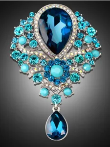 damen-broschen-birne-solitar-party-damas-blau-3