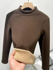 damen-camisole-tanktop-einfarbig-taglich-braun-25