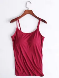 damen-camisole-tanktop-einfarbig-taglich-fuchsie-2