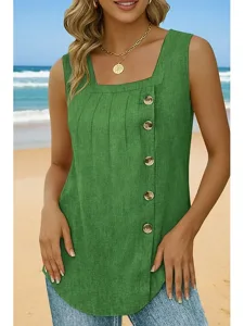 damen-camisole-tanktop-gerafft-druck-blu-grun-8