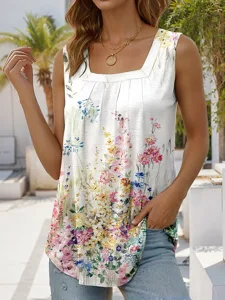 damen-camisole-tanktop-gerafft-druck-blu-wei-1