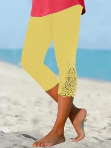 damen-caprihose-leggings-gemutliche-legg-gelb-7