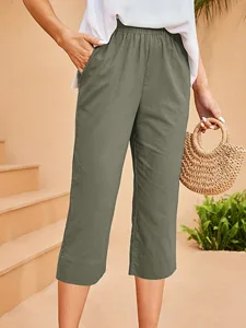 damen-caprihose-streetwear-lassig-capris-grun-14