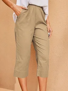 damen-caprihose-streetwear-lassig-capris-khaki-11