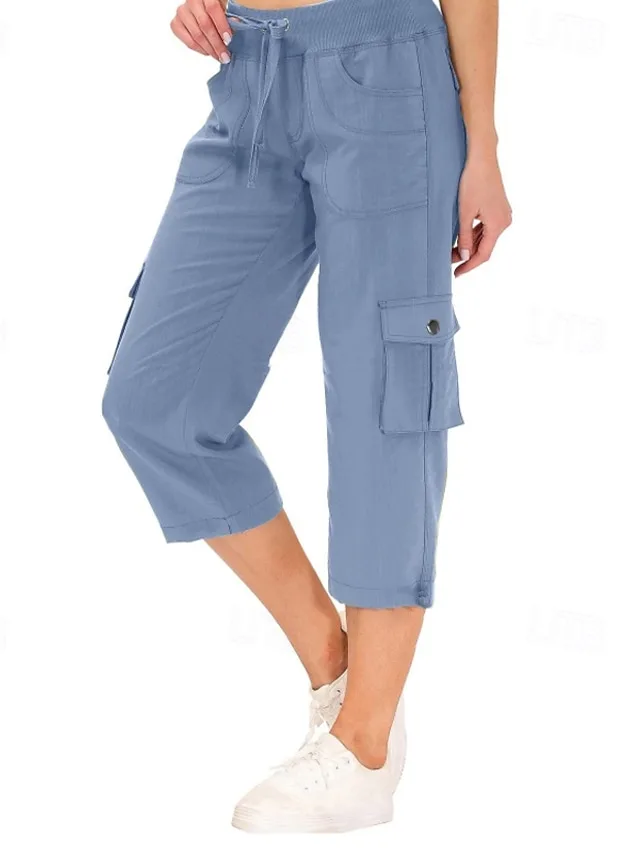 damen-cargo-hosen-caprihose-stoffhosen-s-hellhimmelblau-13