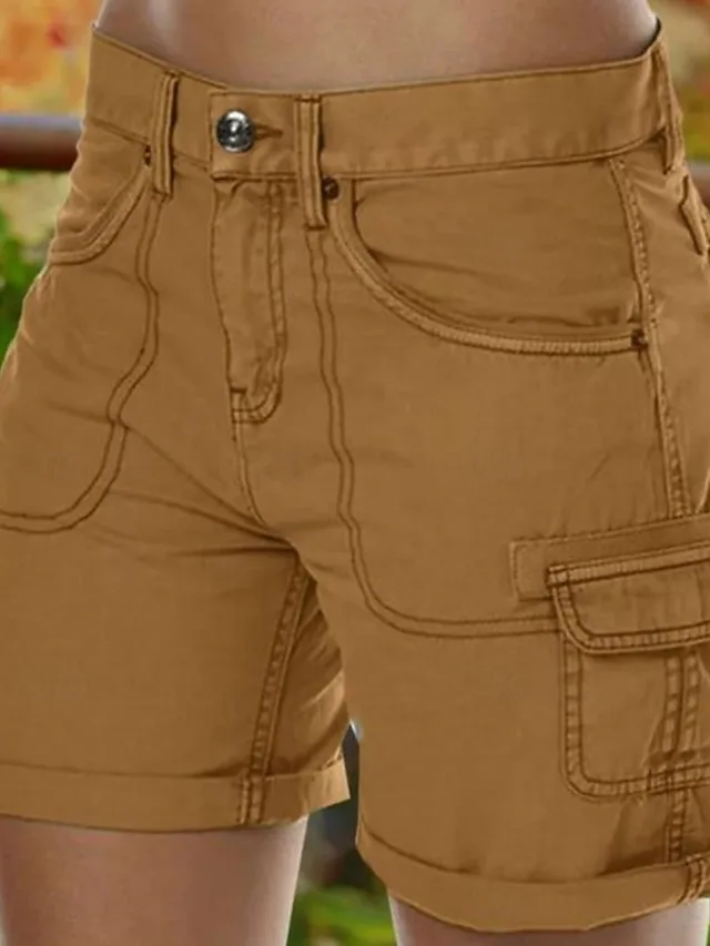 damen-cargo-shorts-chinos-shorts-sommers-khaki-6