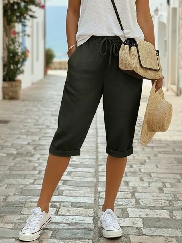 damen-chinos-schnitt-urlaub-streetwear-l-schwarz-20