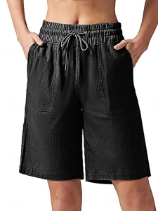 damen-chinos-shorts-urlaub-streetwear-ba-schwarz-3