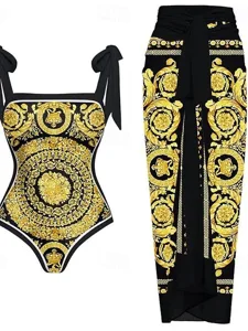 damen-einteiler-badeanzug-boho-monokini-gelb-5