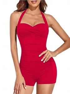 damen-einteiler-badeanzug-figur-formende-rote-17