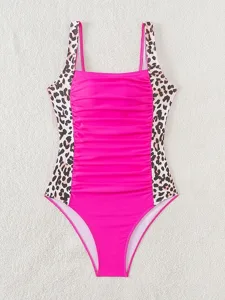 damen-einteiler-badeanzug-mit-bauchkontr-rosa-6