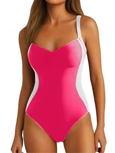 damen-einteiler-badeanzug-schlankmachend-rosa-3