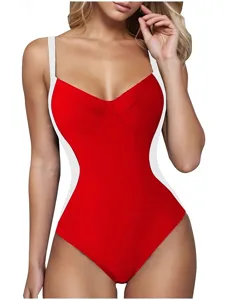 damen-einteiler-badeanzug-schlankmachend-rote-5