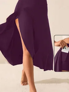 damen-elegant-niedlich-midi-hohe-taille-purpur-9