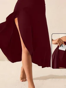 damen-elegant-niedlich-midi-hohe-taille-rote-5