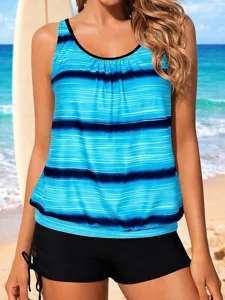 damen-geraffter-tankini-2-teile-tropisch-himmelblau-21