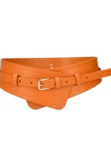 damen-gurtel-kunstleder-wei-schwarz-kame-orange-5