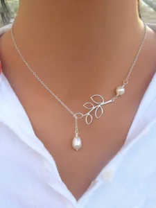 damen-halskette-mode-outdoor-blatt-halsk-silber-1