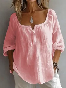 damen-hemd-baumwoll-leinen-hemden-bluse-rosa-5