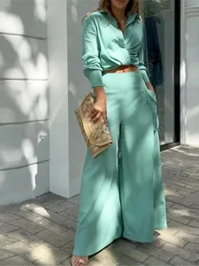 damen-hemd-baumwoll-leinen-sets-zweiteil-grun-8