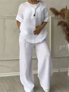 damen-hemd-baumwoll-leinen-sets-zweiteil-wei-3