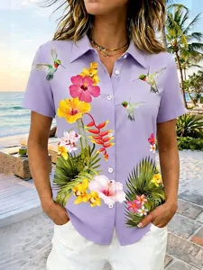 damen-hemd-blumen-grafik-vogel-vintage-t-purpur-1