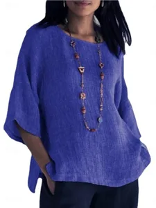 damen-hemd-bluse-100-baumwolle-einfarbig-default-3