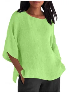 damen-hemd-bluse-100-baumwolle-einfarbig-hellgrun-11