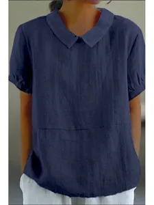 damen-hemd-bluse-100-baumwolle-gerafft-e-marineblau-4