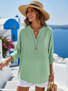 damen-hemd-bluse-einfarbig-stilvoll-klas-grun-2