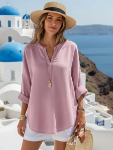 damen-hemd-bluse-einfarbig-stilvoll-klas-rosa-5