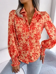 damen-hemd-bluse-knopfe-druck-blumen-sti-orange-1