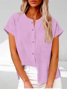 damen-hemd-bluse-knopfe-einfach-lassig-k-purpur-4