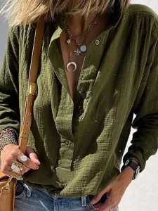 damen-hemd-bluse-knopfe-einfach-vintage-grun-3