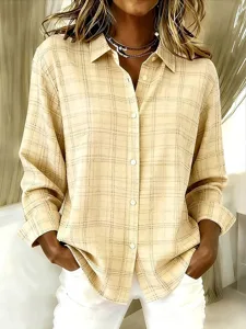 damen-hemd-bluse-patchwork-knopfe-druck-gelb-3