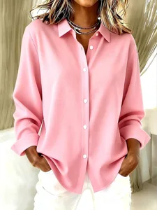 damen-hemd-bluse-patchwork-knopfe-druck-rosa-2