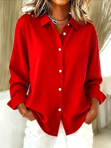 damen-hemd-bluse-patchwork-knopfe-druck-rote-3
