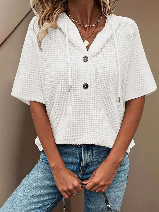 damen-hemd-bluse-patchwork-knopfe-einfac-wei-2