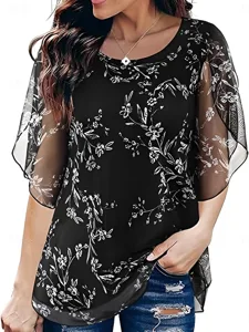 damen-hemd-bluse-patchwork-netz-druck-bl-schwarz-3