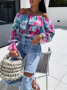 damen-hemd-bluse-rusche-druck-blumen-bla-rosa-11