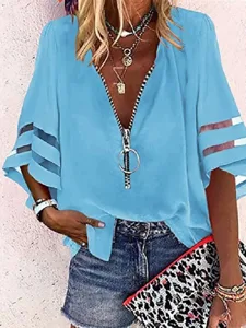 damen-hemd-bluse-schwarz-wei-gelb-glatt-blau-4