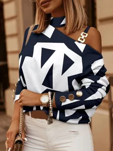 damen-hemd-bluse-streetwear-geometrisch-marineblau-1