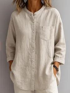damen-hemd-einfarbig-elegant-taglich-las-beige-2