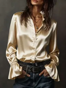 damen-hemd-elegant-satin-top-bluse-geraf-champagner-30