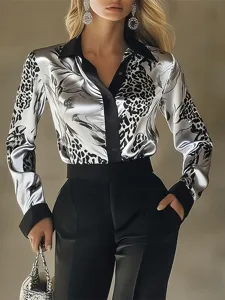 damen-hemd-elegant-satin-top-bluse-geraf-grau-3