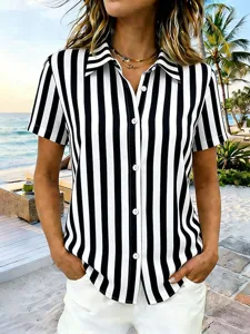 damen-hemd-grafik-geometrisch-gestreift-schwarz-3