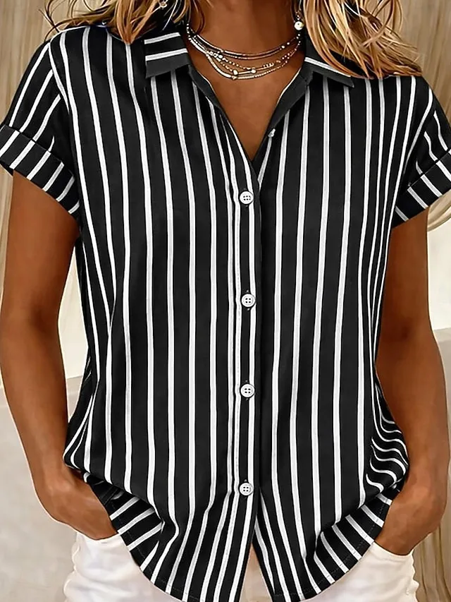 damen-hemd-grafik-geometrisch-gestreift-schwarz-6