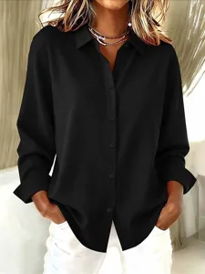 damen-hemd-knopfe-einfarbig-einfach-eleg-schwarz-1