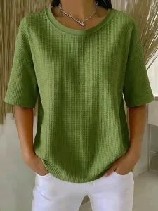 damen-hemd-waffelhemd-bluse-einfarbig-kl-armeegrun-7